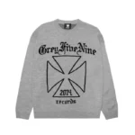Grey Fine Nine 2014 Records Knitted Sweater
