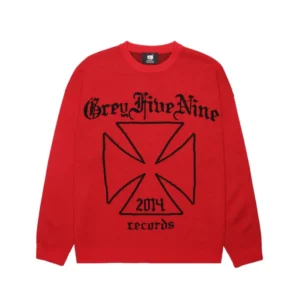 Grey Fine Nine 2014 Records Knitted Sweater